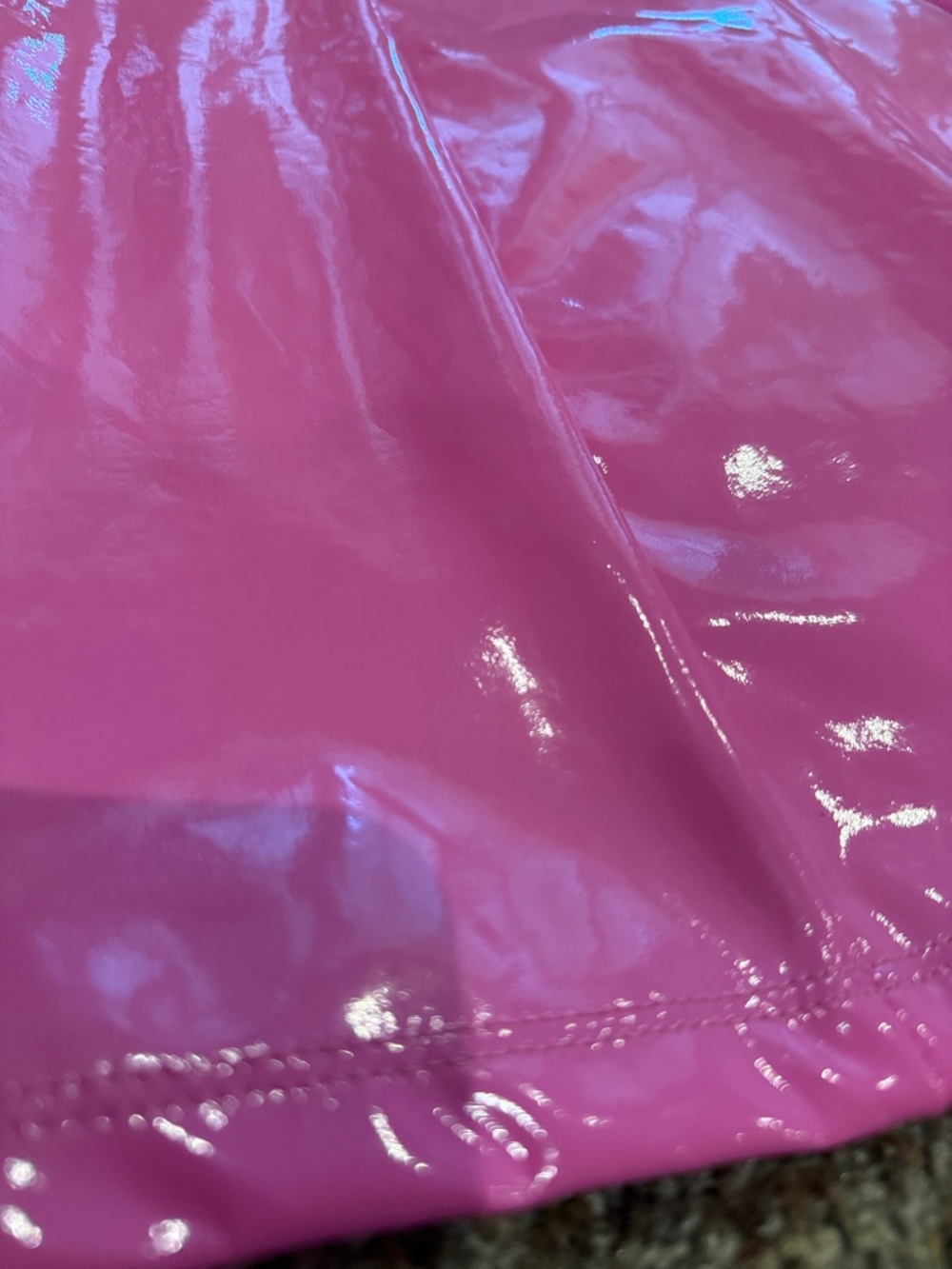 Amazon Hot Pink PVC Mini Dress - Picture 2 of 3